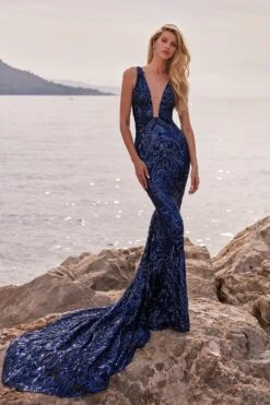 Salma - Navy -ALAMOUR DRESS SALE 100 119a5e25 857b 4da1 9a45 6eb1773be74d