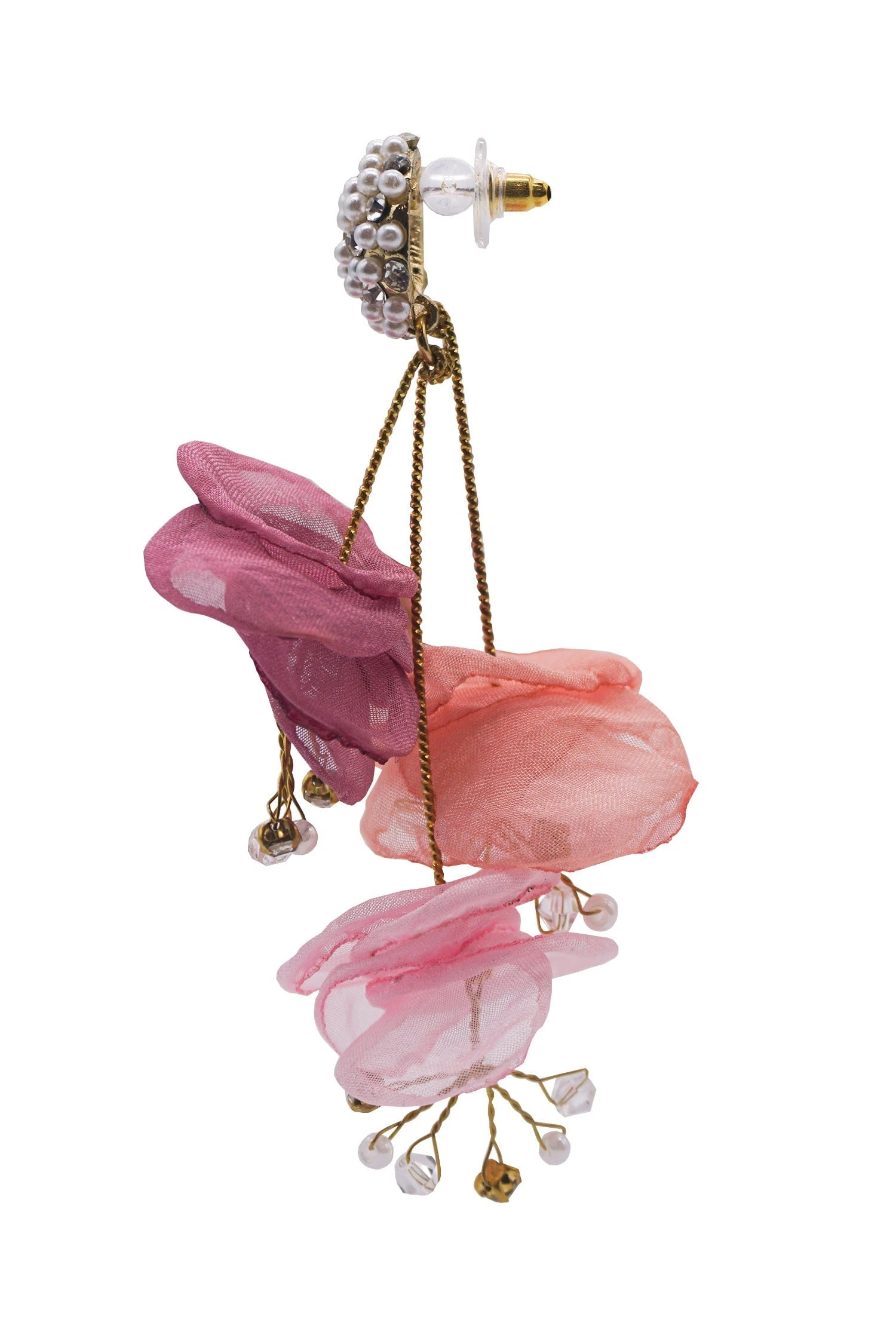 Emilita Pink Petal Earrings 3 Emilita Pink Petal Earrings - Image 3