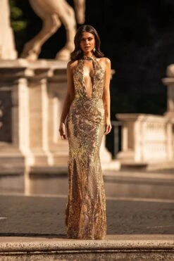 Nicola - Gold -ALAMOUR DRESS SALE 107 15d8f625 c905 4041 9feb b56e345bc2f5