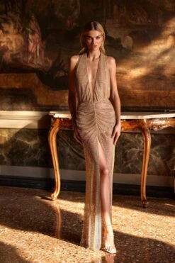 Zahara - Gold -ALAMOUR DRESS SALE 114 b48c8777 dc13 4318 82f9 61d430388e77