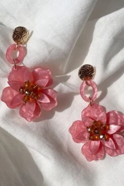 Petra Rose Flower Drop Earrings -ALAMOUR DRESS SALE 11 9b247015 873a 4215 9e0b b90ccfccc211