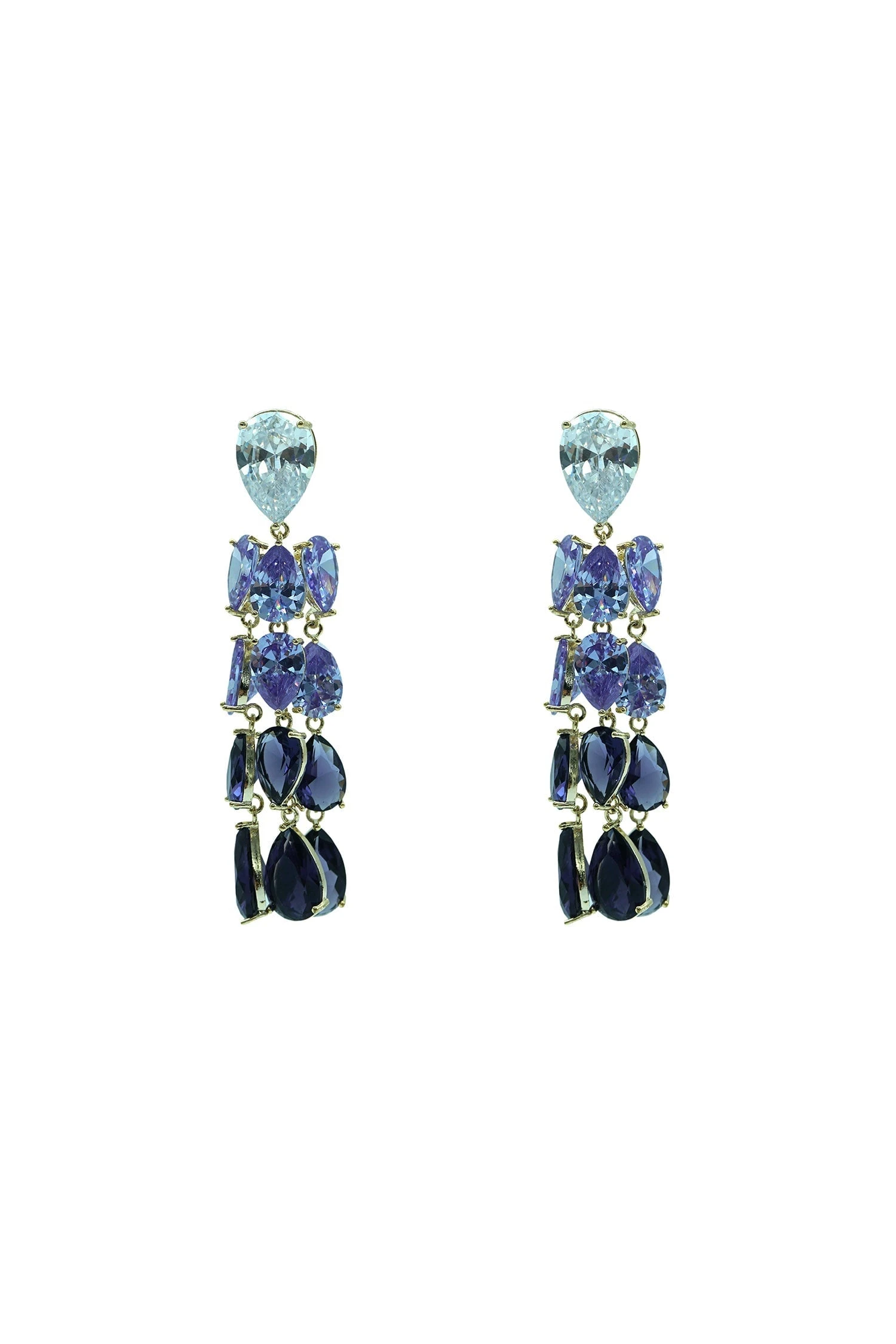 Celia Purple Duo Drop Earrings 1 Celia Purple Duo Drop Earrings
