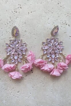 Cecily Pink Flower Drop Earrings -ALAMOUR DRESS SALE 13 84ce5ff3 4365 484a 82e7 3b30216e70ea