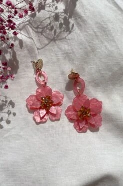 Petra Rose Flower Drop Earrings -ALAMOUR DRESS SALE 14 5a973f90 939c 4b76 b764 92f7651f52bd