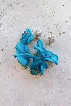 Emilita Teal Petal Earrings 9 Emilita Teal Petal Earrings -ALAMOUR DRESS SALE 15 4409f3c8 7fcb 4142 aa98 5329097e777f