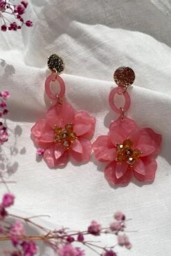 Petra Rose Flower Drop Earrings -ALAMOUR DRESS SALE 16 15a5c5a7 07db 4384 859e f79e126b37a7