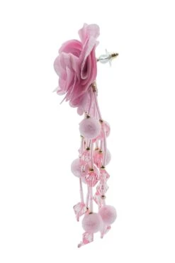 Shailee Pink Flower Drop Earrings -ALAMOUR DRESS SALE 187 2fceeaef 7701 4940 a496 c3705584b63f