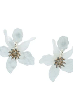 Briella White Flower Earrings 5 Briella White Flower Earrings -ALAMOUR DRESS SALE 198 b4581cbe fa23 40c7 b48d f63f1759187e