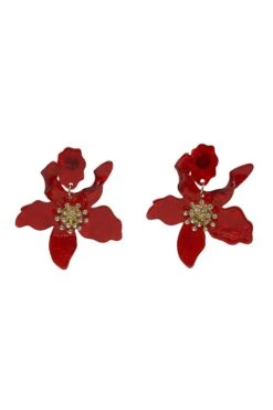 Briella Burgundy Flower Earrings 5 Briella Burgundy Flower Earrings -ALAMOUR DRESS SALE 1copy 8d688f7d a38d 4b65 a637 3894ee46b796
