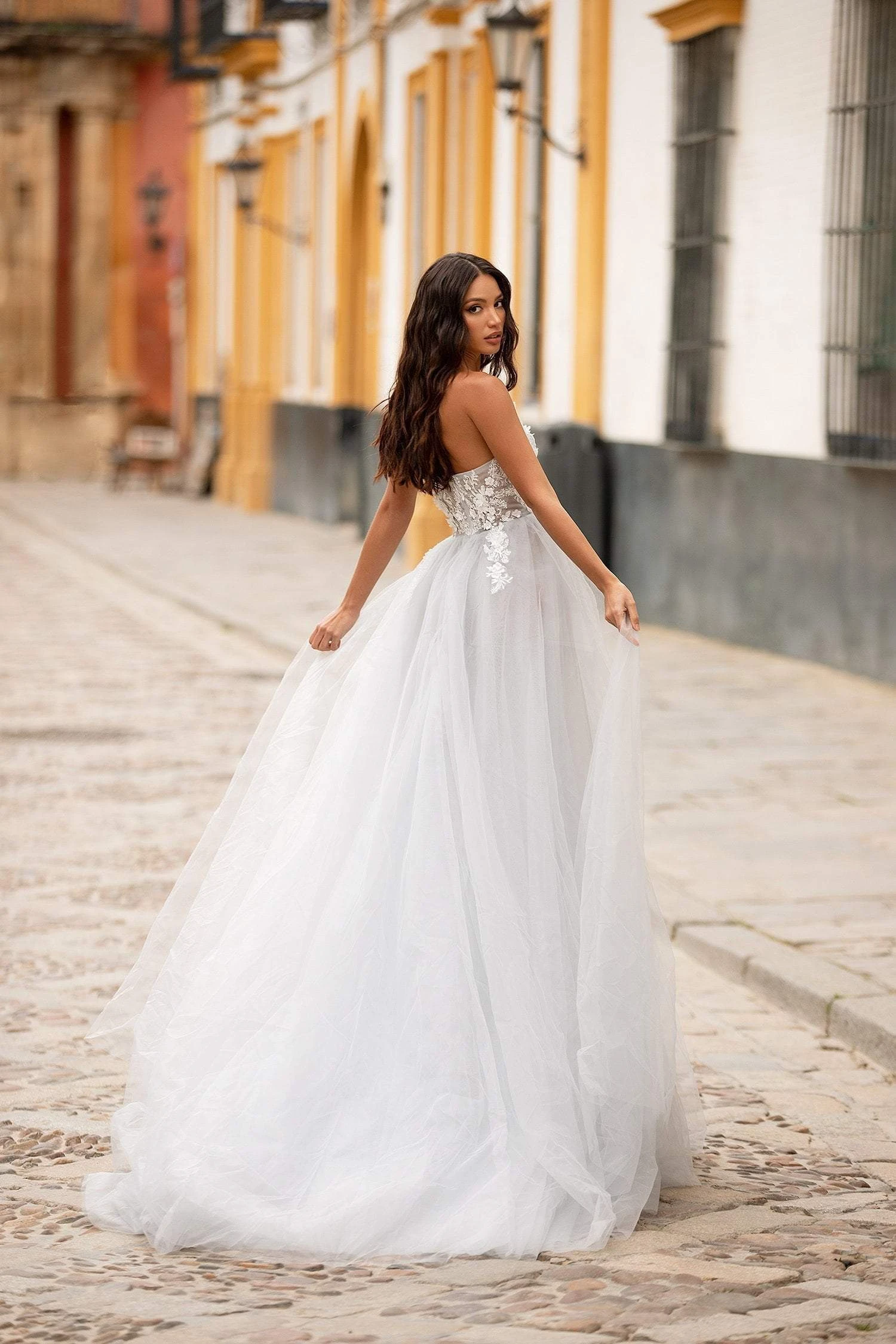 Laurensa Beaded Tulle Gown 6 Laurensa Beaded Tulle Gown - Image 6