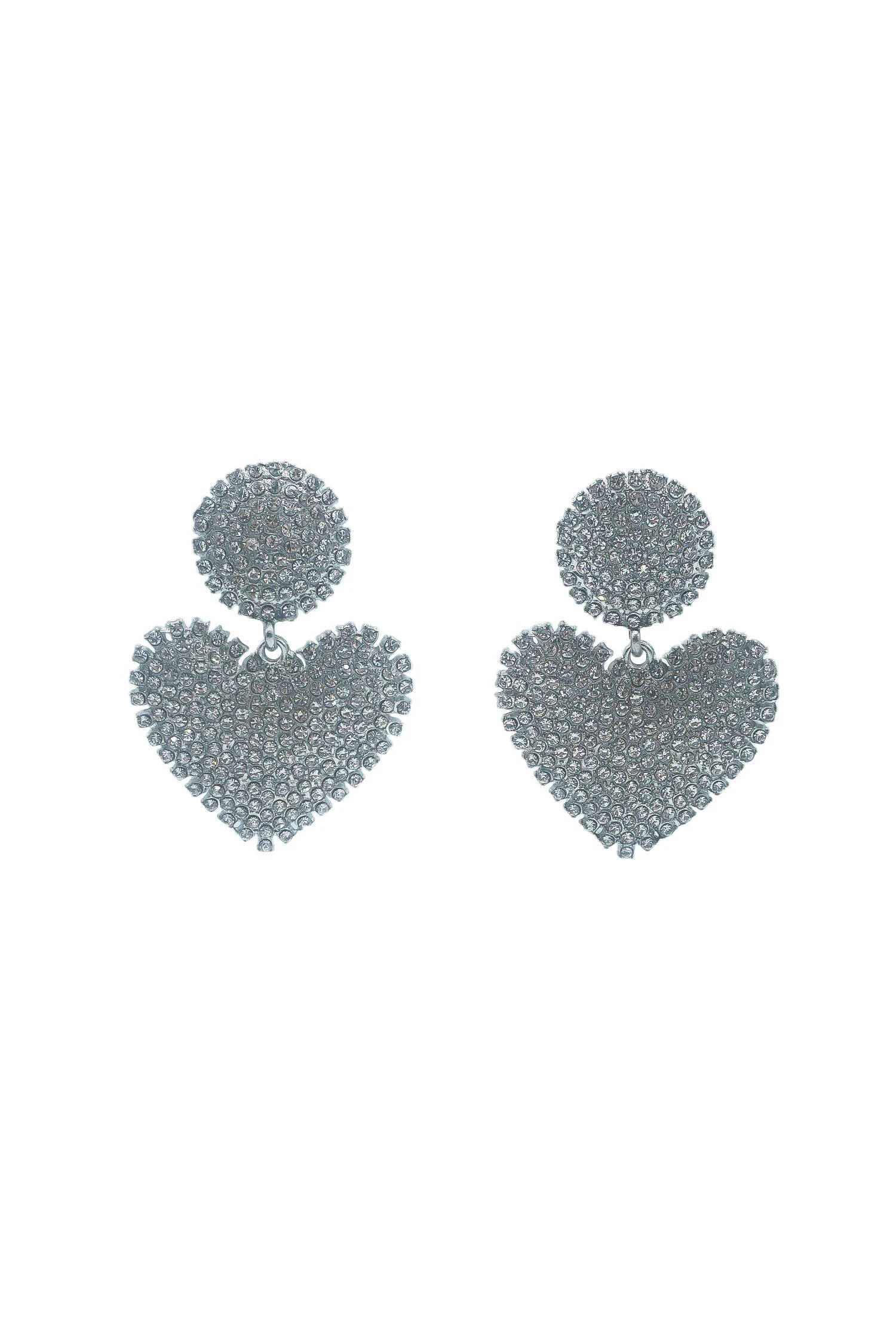 Dounia Silver Heart Earrings 1 Dounia Silver Heart Earrings