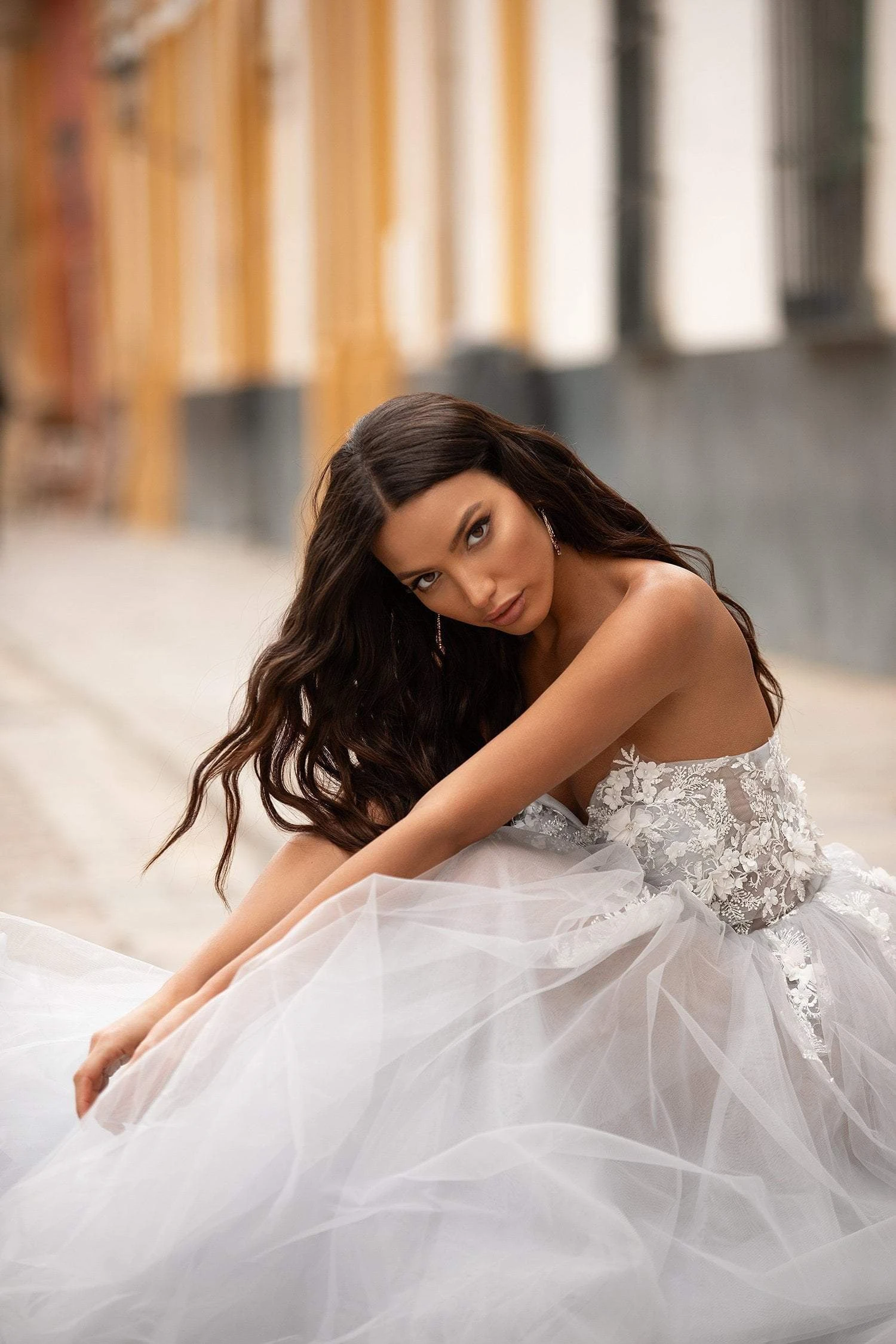 Laurensa Beaded Tulle Gown 3 Laurensa Beaded Tulle Gown - Image 3