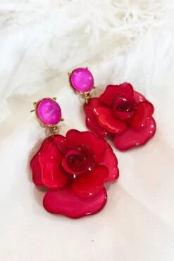 Camilla Pink Acrylic Flower Earrings 10 Camilla Pink Acrylic Flower Earrings -ALAMOUR DRESS SALE 24 001e3d74 895c 4bdb 878e afe022d6f3ac