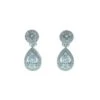 Belen Silver Diamante Drop Earrings