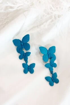 Lolita Blue Butterfly Drop Earrings -ALAMOUR DRESS SALE 28 14d4d6d8 fbfd 42c8 9718 458ea370b323