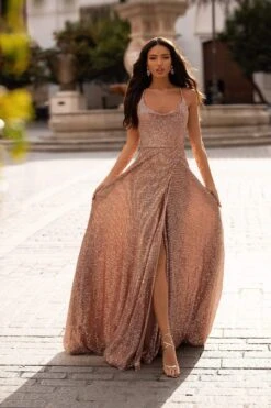 Prisilla Sequin Gown - Rose Gold -ALAMOUR DRESS SALE 302 cc58c20c 349b 4613 9847 f85808ca5d15