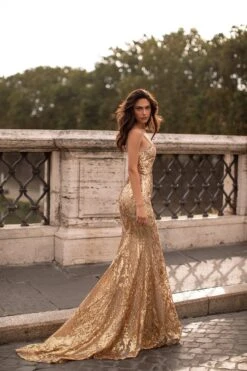 Sonia - Gold -ALAMOUR DRESS SALE 303
