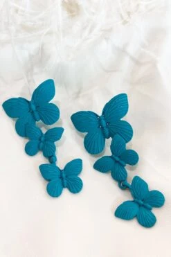 Lolita Blue Butterfly Drop Earrings -ALAMOUR DRESS SALE 30 ec82a5b3 8f07 4a56 ac4b a974a9ce7db1
