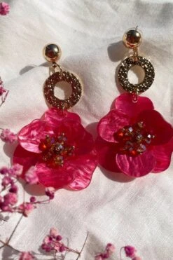 Petra Pink Flower Drop Earrings 12 Petra Pink Flower Drop Earrings -ALAMOUR DRESS SALE 38 8210f098 a2e4 4436 80f1 40d8e6deb99d