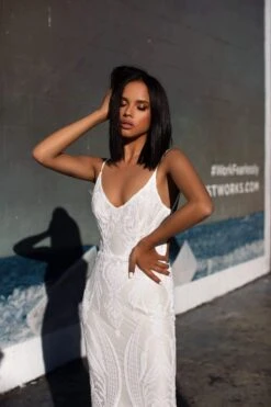 Janice Sequins Gown - White 5 Janice Sequins Gown - White -ALAMOUR DRESS SALE 41 2c64ef38 bc16 4283 9227 cd105f7f5217