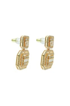 Gisele Gold Diamante Earrings 5 Gisele Gold Diamante Earrings -ALAMOUR DRESS SALE 519