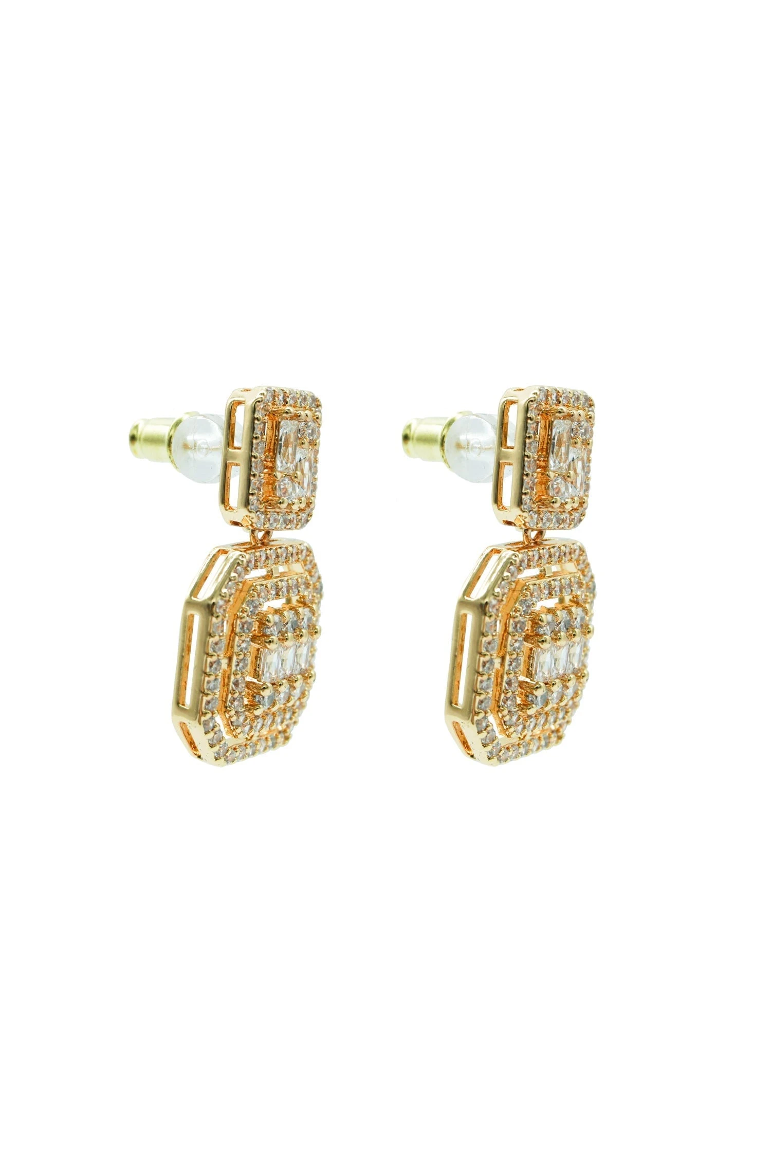 Gisele Gold Diamante Earrings 3 Gisele Gold Diamante Earrings - Image 3