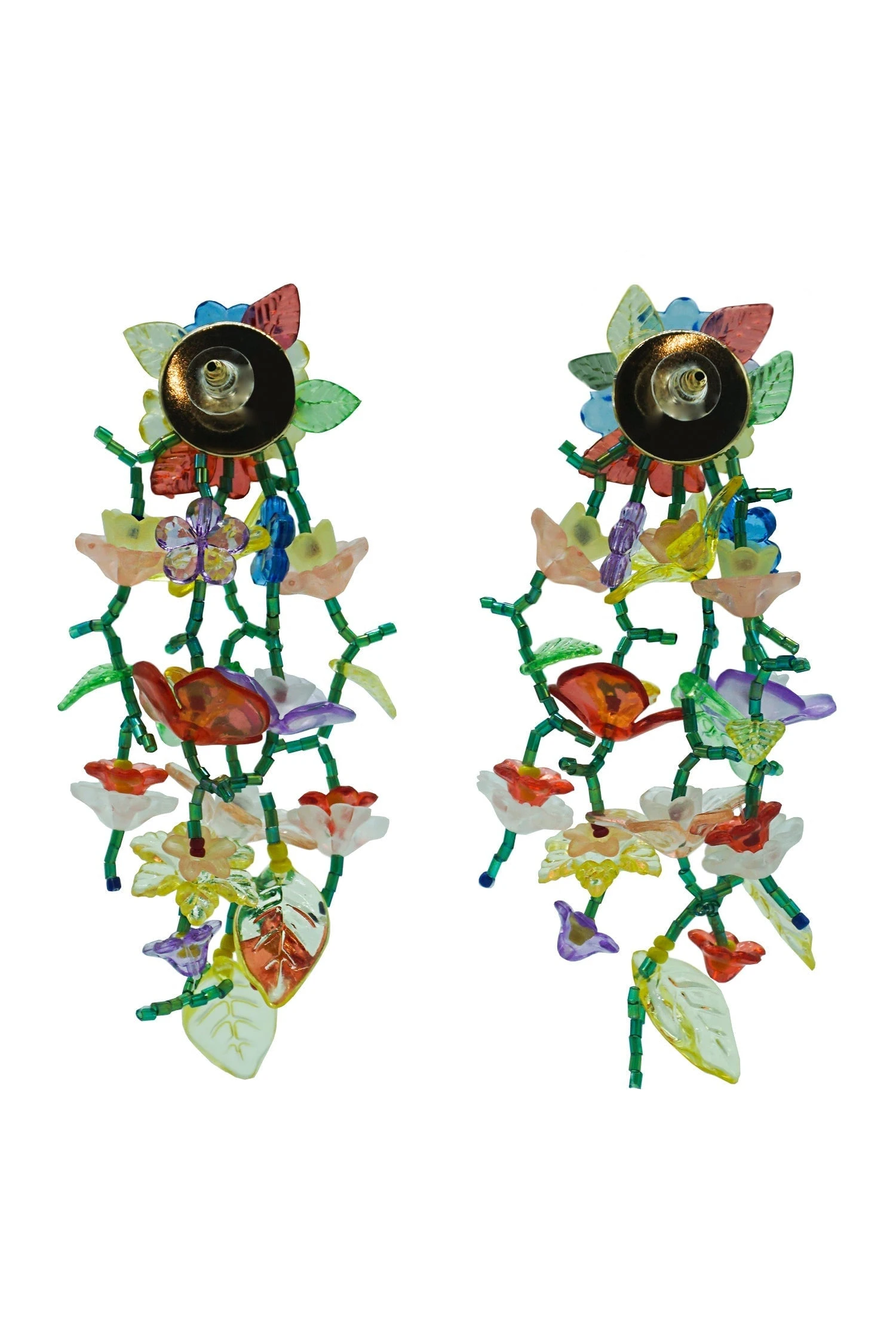 Irma Multicoloured Acrylic Earrings 2 Irma Multicoloured Acrylic Earrings - Image 2
