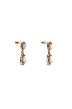 Denise Rose Gold Teardrop Earrings -ALAMOUR DRESS SALE 6 cc0b8977 4961 41e4 8b70 2928f7d2b54a