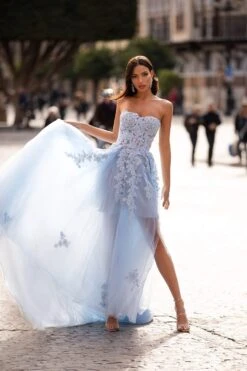 Estafania Beaded Tulle Gown - Baby Blue -ALAMOUR DRESS SALE 85 16a80795 5aa5 4000 b816 e07b55167729