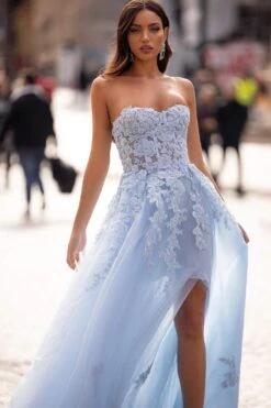 Estafania Beaded Tulle Gown - Baby Blue -ALAMOUR DRESS SALE 87 f9a0c8b3 424e 4a76 af66 4de874215d9d