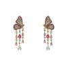 Mariposa Rosy Butterfly Earrings