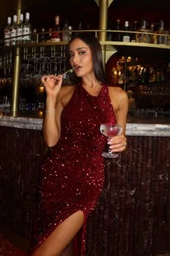 Jenny - Burgundy -ALAMOUR DRESS SALE ADORIA 23