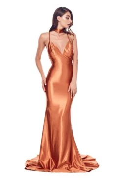 Amina - Golden Rust -ALAMOUR DRESS SALE Amina GoldenRust2