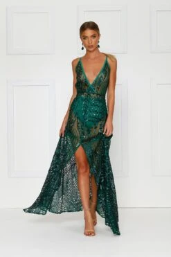 Cristal - Emerald -ALAMOUR DRESS SALE H6A2382