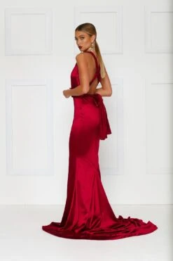 Lena - Wine Red -ALAMOUR DRESS SALE H6A9650