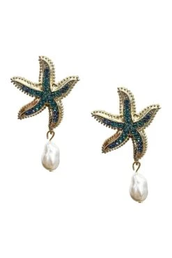 Deliah Pearl Starfish Earrings -ALAMOUR DRESS SALE earrings102 981e5adc cc77 4a1d 9867 6468c20ee76d
