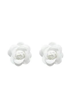 Katie White Flower Studs -ALAMOUR DRESS SALE earrings131 0d1c5be3 0bd9 4957 a68a 0fcf29484c8a