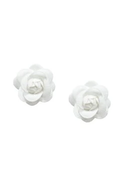 Katie White Flower Studs -ALAMOUR DRESS SALE earrings132 737cedac eefd 471f ad40 f23fdb10b950