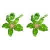 Briella Green Flower Earrings