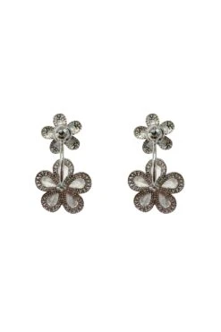 Blina Silver Flower Earrings -ALAMOUR DRESS SALE earrings256 d99e4254 fb07 4876 aa0c 5b84a8ea433d