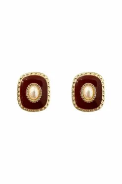 Desirae Burgundy Earrings -ALAMOUR DRESS SALE earrings288 2bf184d7 8207 43aa 9337 6d348488a36d