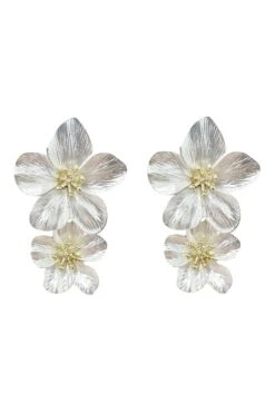 Shyla White Multi Flower Earrings -ALAMOUR DRESS SALE earrings31 2f83d5fe 2973 4b6c 87bb 109f1c1550aa