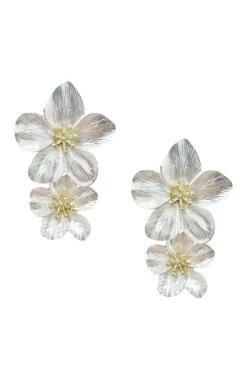Shyla White Multi Flower Earrings -ALAMOUR DRESS SALE earrings32 997aeef4 622f 4f88 a057 ec41ce01129b