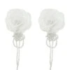 Ciana White Flower Earrings