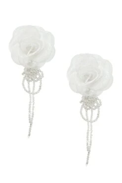 Ciana White Flower Earrings 10 Ciana White Flower Earrings -ALAMOUR DRESS SALE earrings331 c3172edc ce03 4a10 aa67 c685fd0f801c