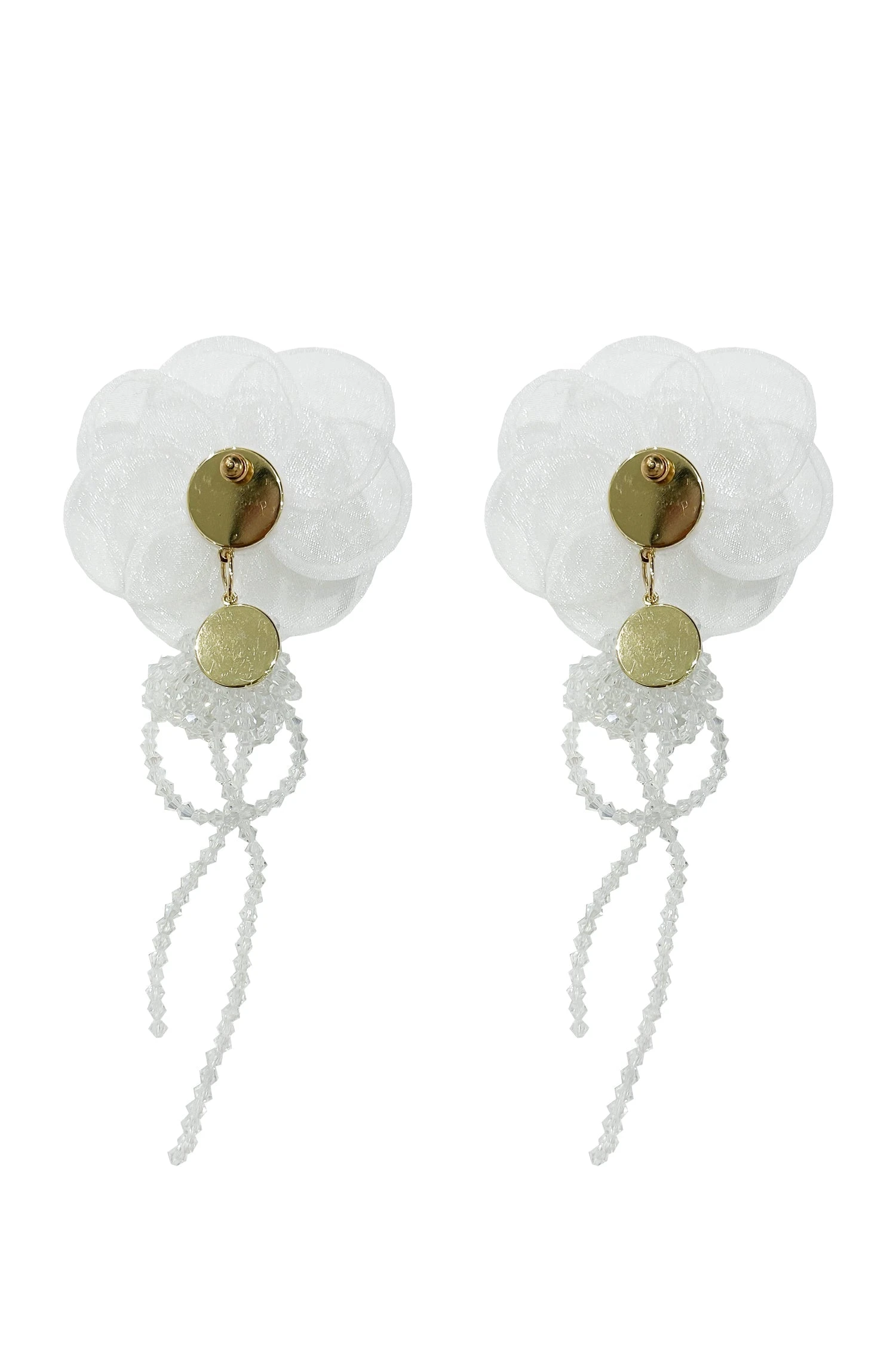 Ciana White Flower Earrings 3 Ciana White Flower Earrings - Image 3