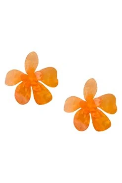 Kimberly Orange Statement Earrings -ALAMOUR DRESS SALE earrings349 6964e537 b92b 44c3 90b8 73b462833acf