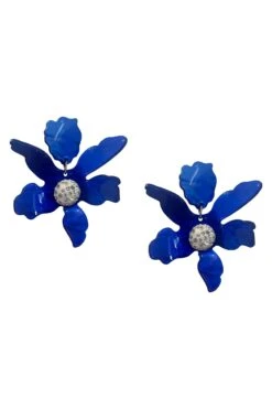 Luna Royal Blue Flower Earrings -ALAMOUR DRESS SALE earrings358 9cd0b207 80f2 4db9 b993 6a8da5e6bdb6