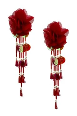 Anita Red Earrings -ALAMOUR DRESS SALE earrings385 322f44bc ee89 47d8 a631 e5b5380802c7