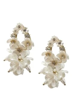 Madison White Flower Earrings -ALAMOUR DRESS SALE earrings93 904f43e8 5257 46b0 87af 4af7ba658dc1